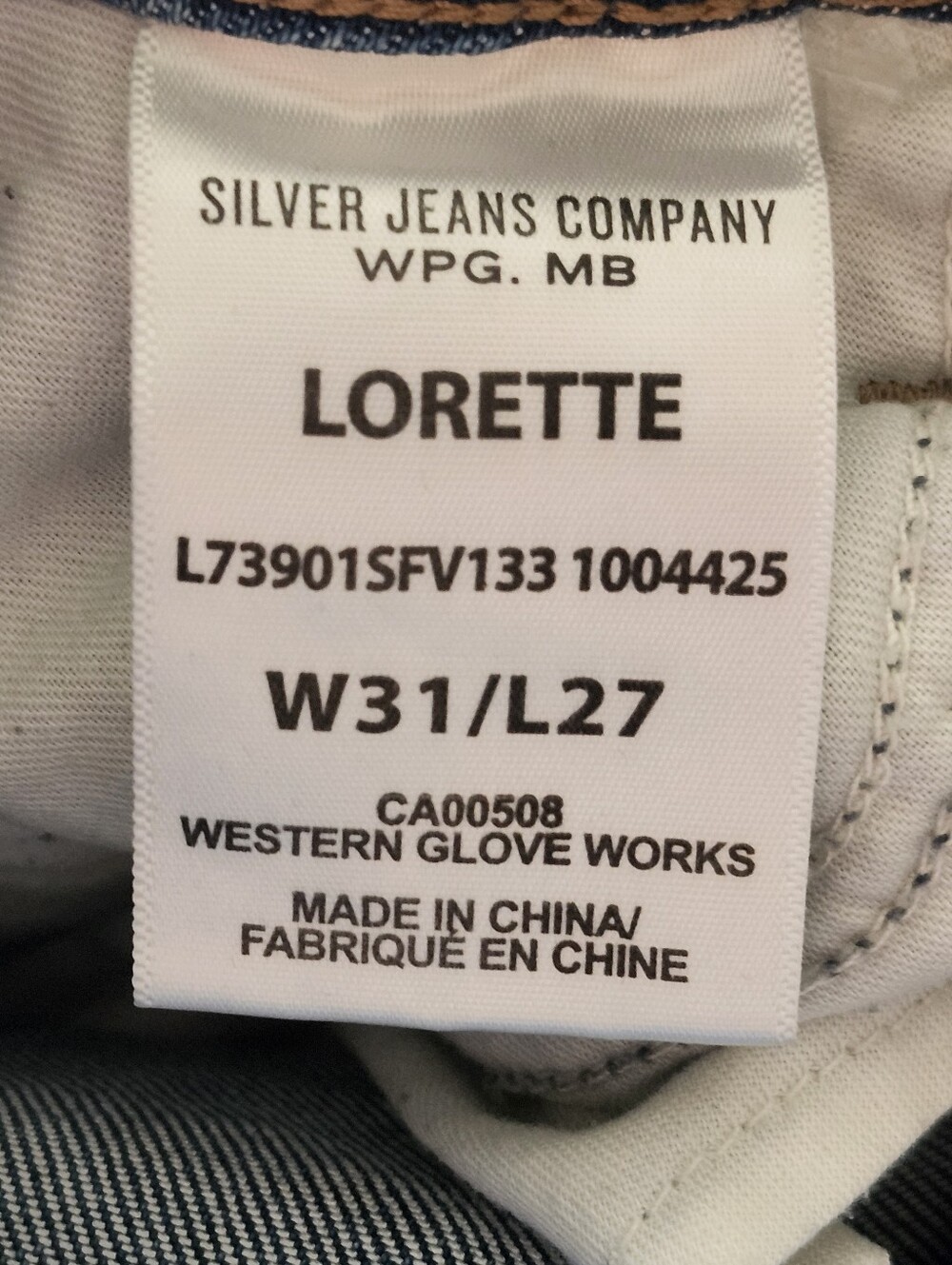 3 / $25 SILVER Jeans Co. "LORETTE" Distressed Blue Denim Skinny Jeans. Size 31. - Picture 15 of 16